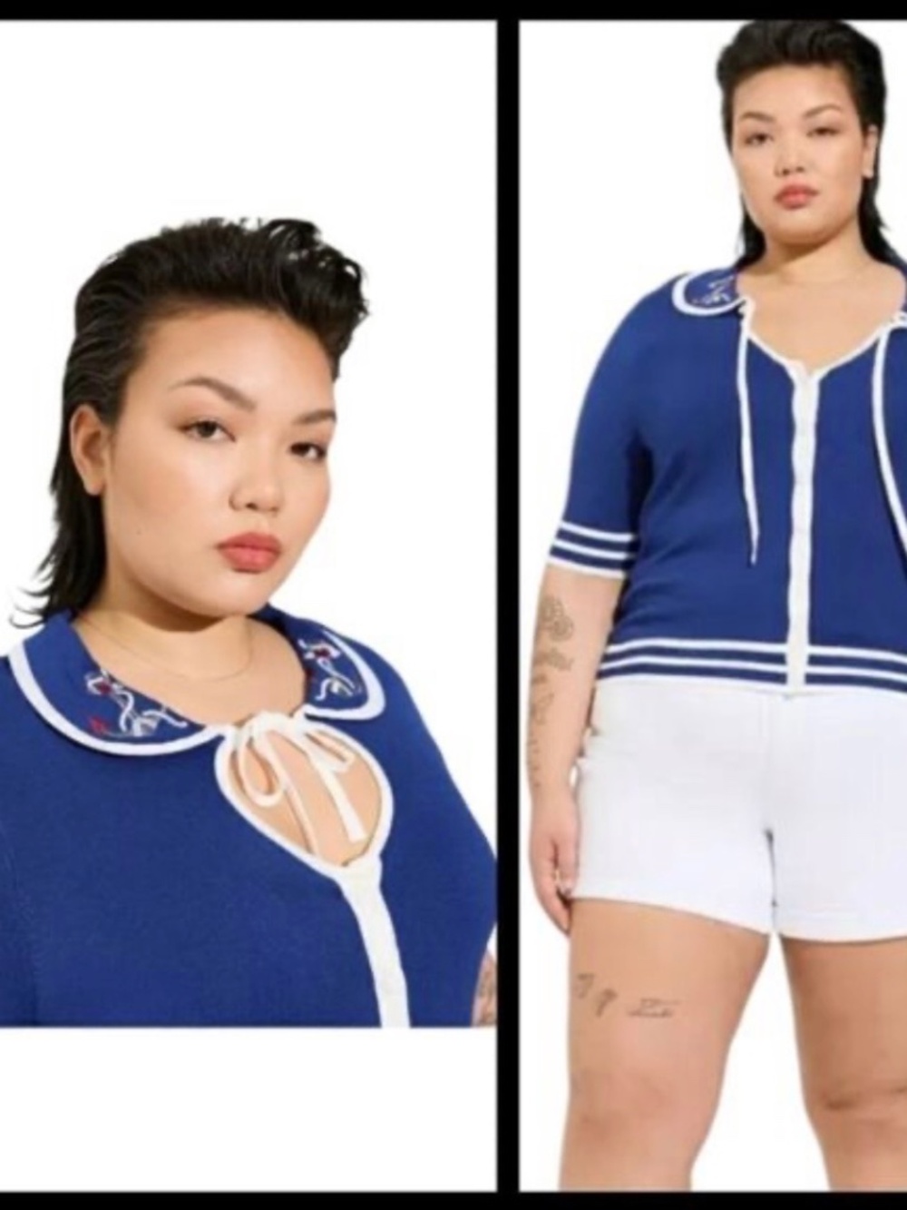 Torrid Retro Chic Nautical Cardigan Sz 2X